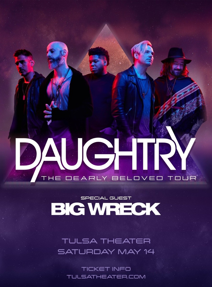 Daughtry 2026 live concert poster